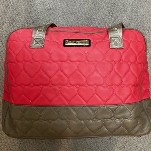 Betsy Johnson Quilted Heart Weekend Tote